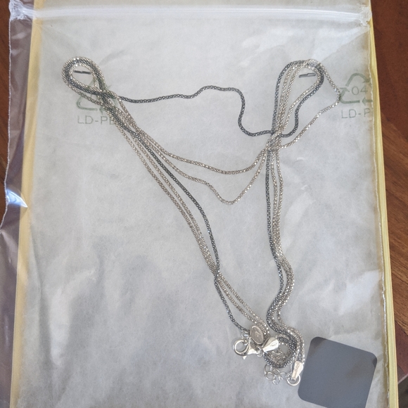 Silpada Chain Reaction Necklace Italian 925 NWT - Picture 5 of 5